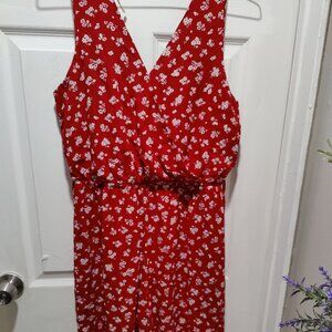 One 💗 Clothing Red floral dress